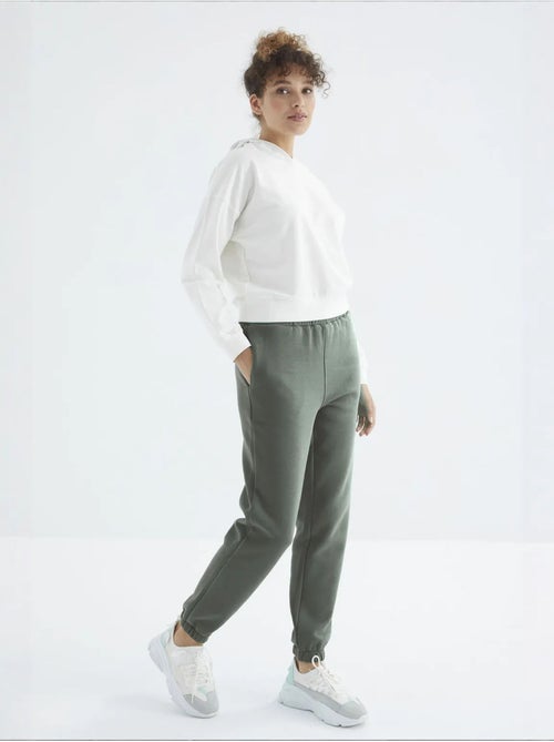 Dames jogger sweatpants met hoge taille tommy - Kiabi