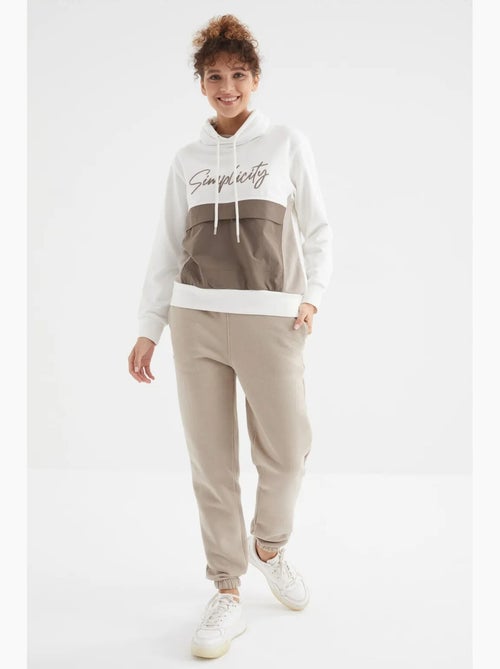 Dames jogger sweatpants met hoge taille tommy - Kiabi