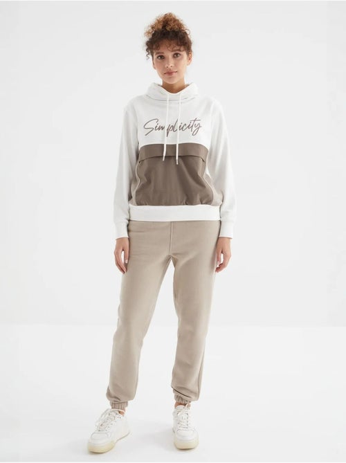Dames jogger sweatpants met hoge taille tommy - Kiabi