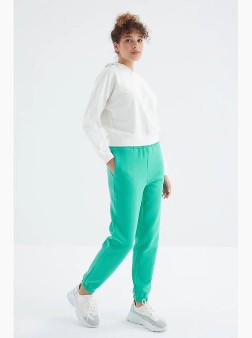 Dames jogger sweatpants met hoge taille tommy - Kiabi