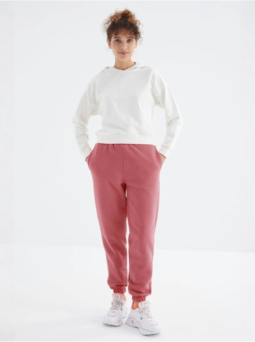 Dames jogger sweatpants met hoge taille tommy - Kiabi
