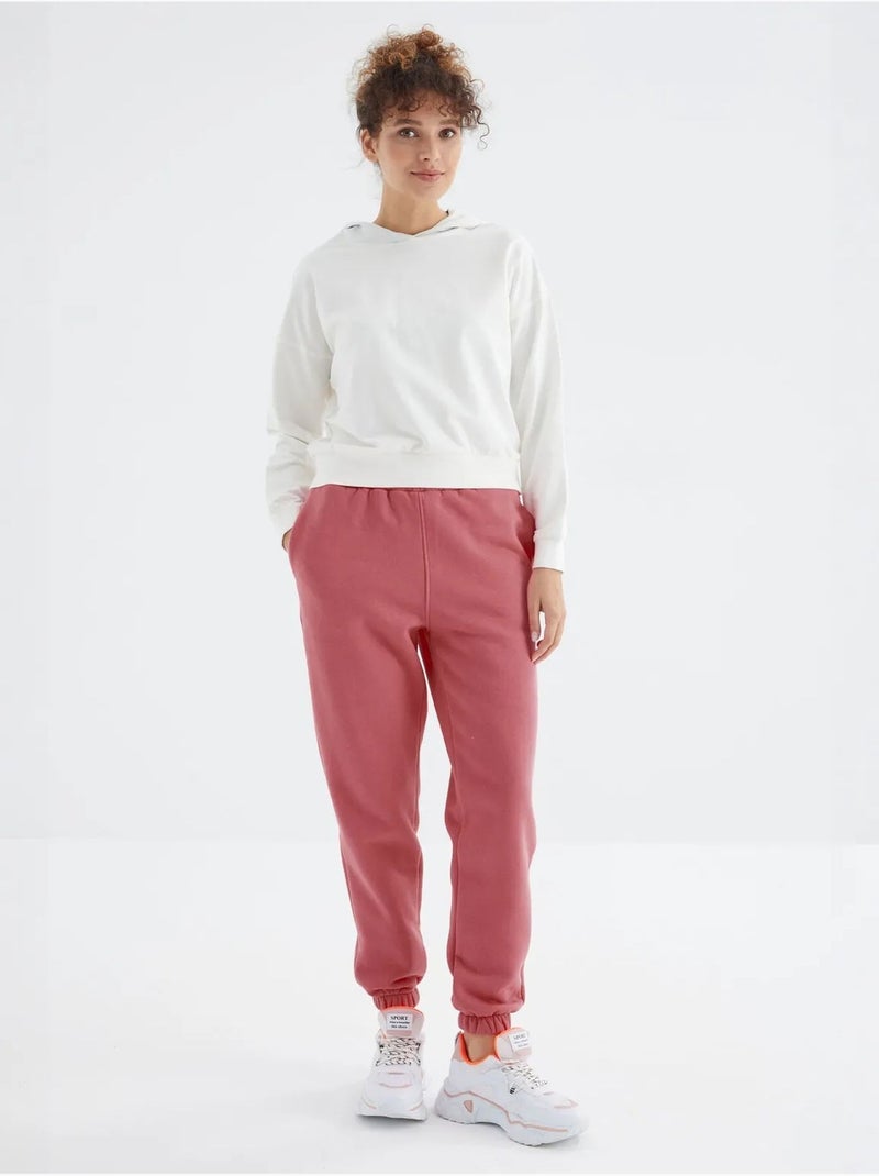 Dames jogger sweatpants met hoge taille tommy Oudroze - Kiabi