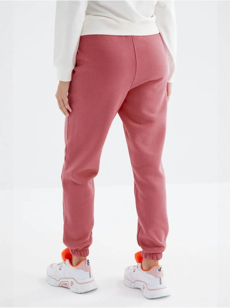 Dames jogger sweatpants met hoge taille tommy Oudroze - Kiabi