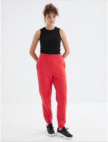 Dames jogger sweatpants met hoge taille tommy