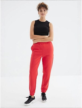 Dames jogger sweatpants met hoge taille tommy