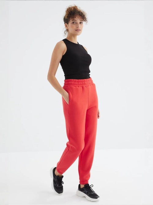 Dames jogger sweatpants met hoge taille tommy - Kiabi
