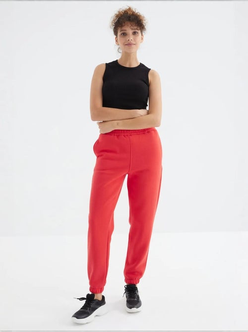 Dames jogger sweatpants met hoge taille tommy - Kiabi
