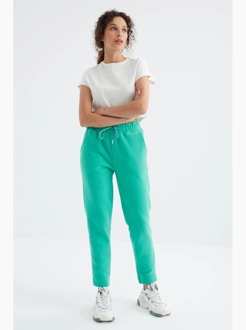 Dames joggingbroek met hoge taille tommy - Kiabi