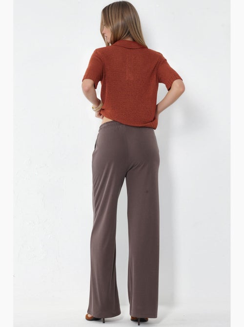 Dames joggingbroek van jersey met rechte pijpen busem - Kiabi Dames joggingbroek van jersey met rechte pijpen busem - Kiabi