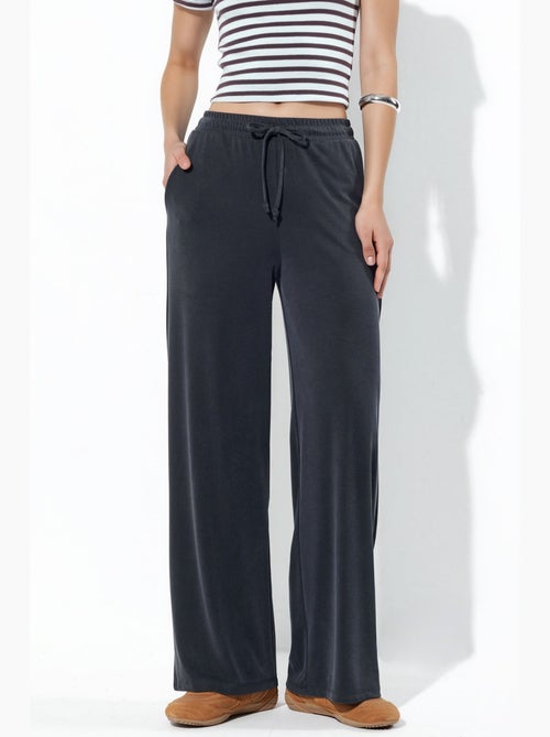 Dames joggingbroek van jersey met rechte pijpen busem - Kiabi Dames joggingbroek van jersey met rechte pijpen busem - Kiabi