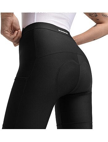Dames korte fietsbroek met zeem bikepacking