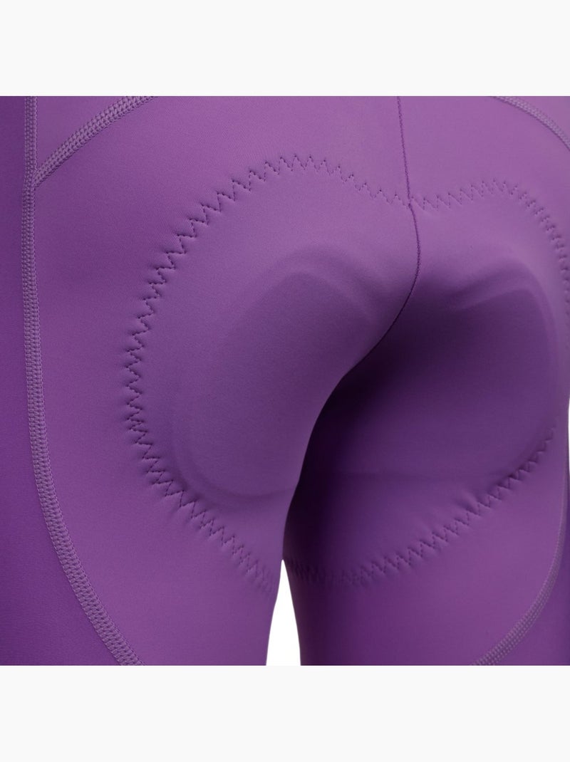 Dames korte fietsbroek Paars - Kiabi