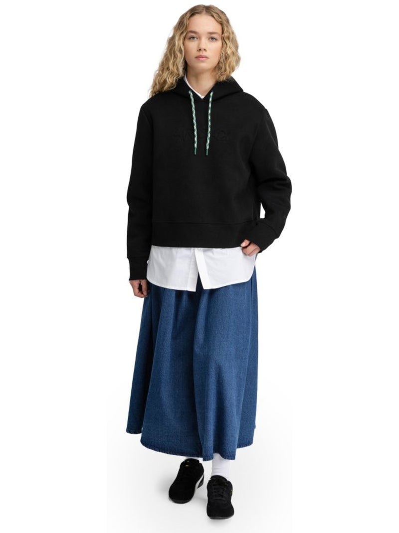 Dames korte hoodie Zwart - Kiabi
