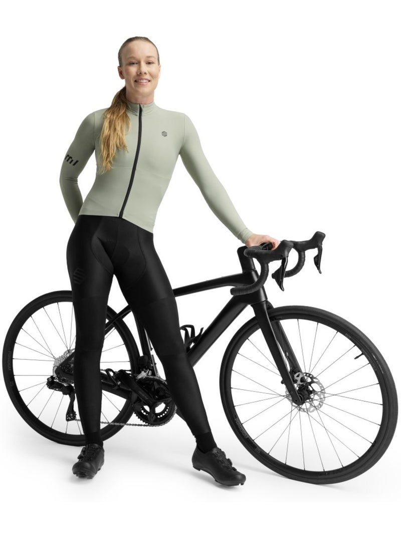 Dames lange fietsbroek Zwart - Kiabi