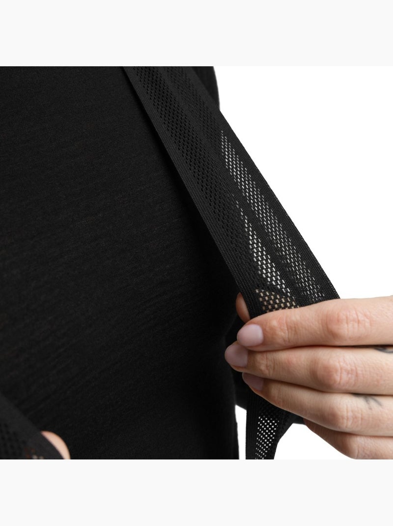 Dames lange fietsbroek Zwart - Kiabi