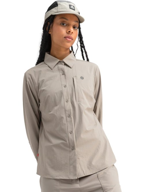 Dames lange mouw wandelshirt - Kiabi