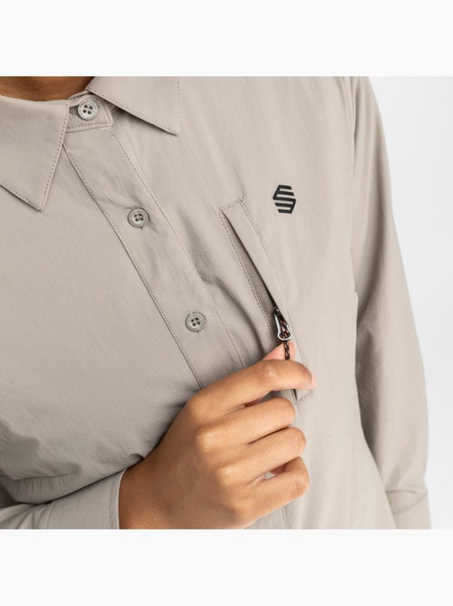 Dames lange mouw wandelshirt - Kiabi