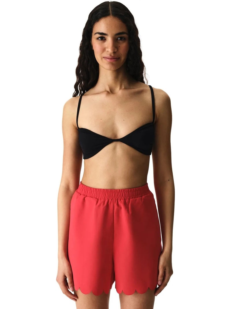 Dames laser boardshort penti Rood - Kiabi