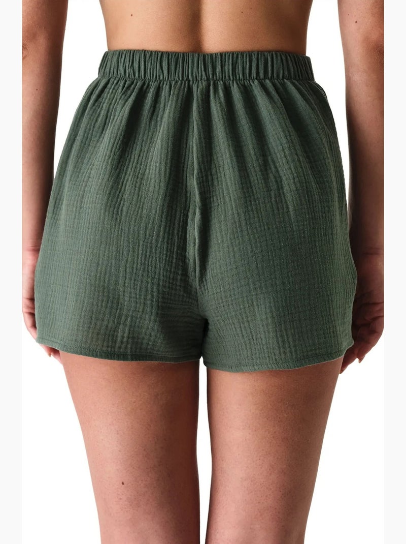 Dames lessi trim short penti Kaki - Kiabi