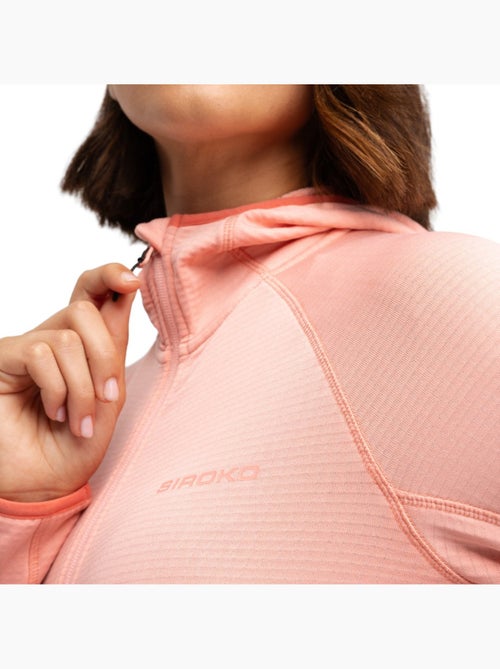 Dames lichtgewicht fleece wandelvest met capuchon - Kiabi