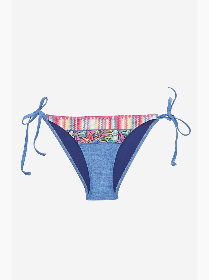Dames look bikinibroekje penti Saffierblauw - Kiabi