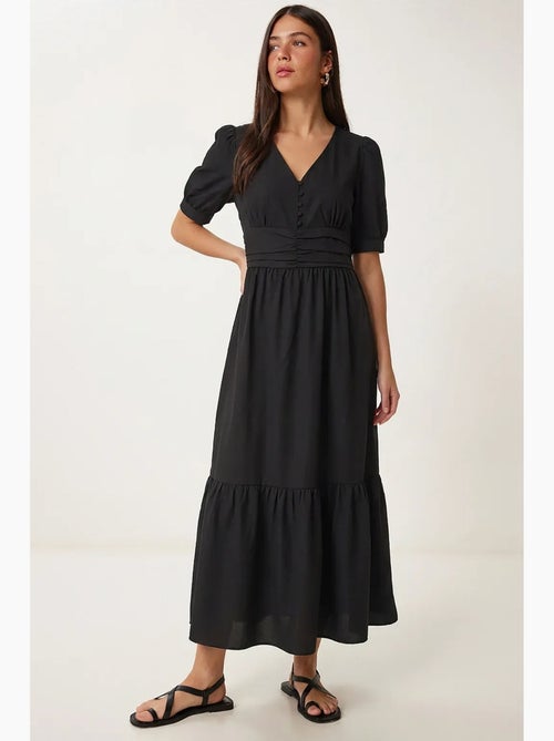 Dames maxi-jurk van katoenmix popeline istanbul - Kiabi Dames maxi-jurk van katoenmix popeline istanbul - Kiabi