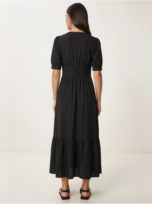 Dames maxi-jurk van katoenmix popeline istanbul - Kiabi Dames maxi-jurk van katoenmix popeline istanbul - Kiabi