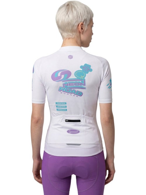 Dames mesh wielershirt met korte mouwen - Kiabi