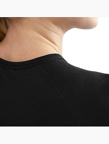 Dames naadloze sport crop top met korte mouwen