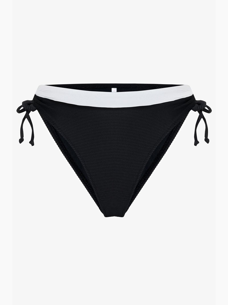 Dames nova bikinibroekje penti Zwart Wit - Kiabi