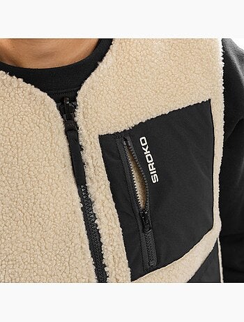 Dames omkeerbaar sherpa-gevoerd vest