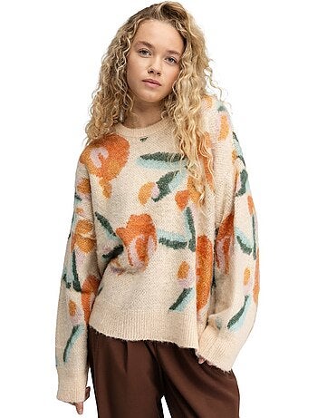 Dames oversized gebreide trui