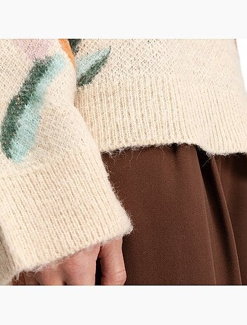 Dames oversized gebreide trui