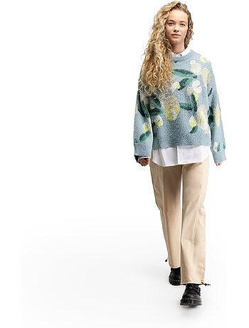 Dames oversized gebreide trui