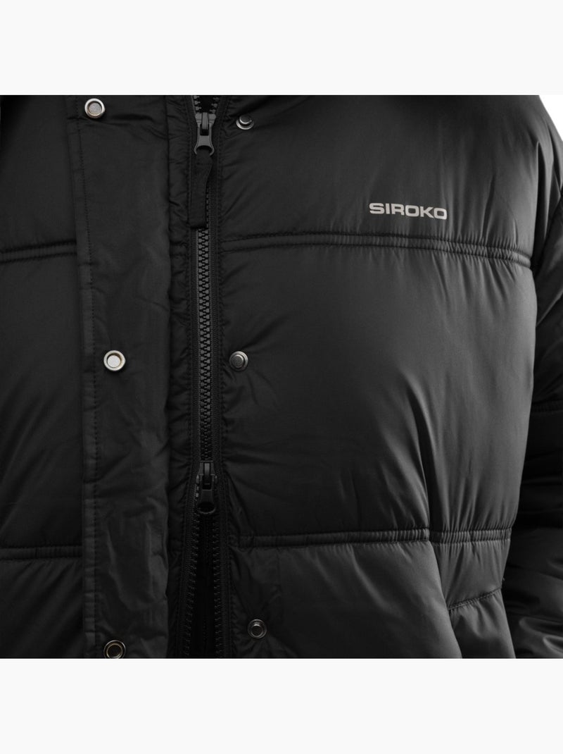 Dames oversized gewatteerde jas Zwart - Kiabi