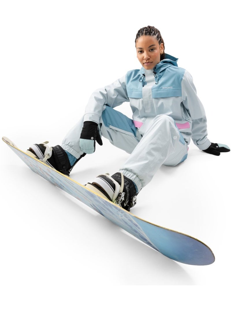 Dames oversized snowboardjas Blauw - Kiabi