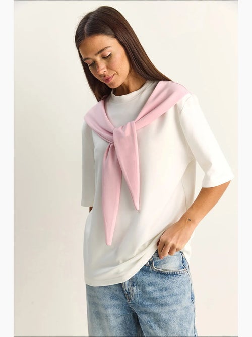 Dames oversized t-shirt met ronde hals lucci - Kiabi
