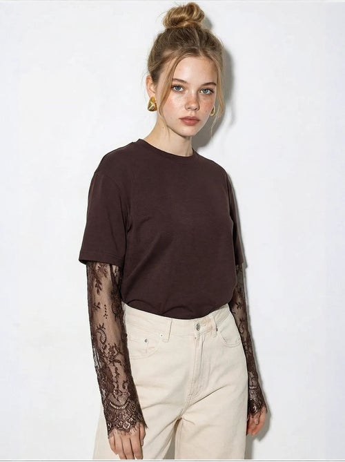 Dames oversized t-shirt met ronde hals lucci - Kiabi Dames oversized t-shirt met ronde hals lucci - Kiabi