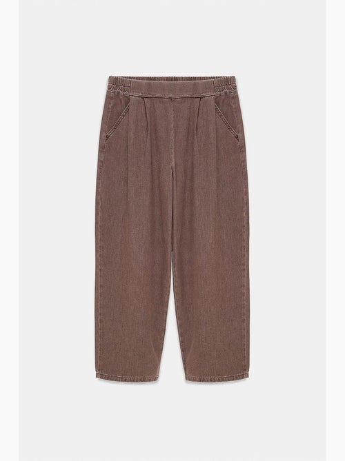 Dames pantalon van katoen met plooien, enkellang dilvin - Kiabi Dames pantalon van katoen met plooien, enkellang dilvin - Kiabi