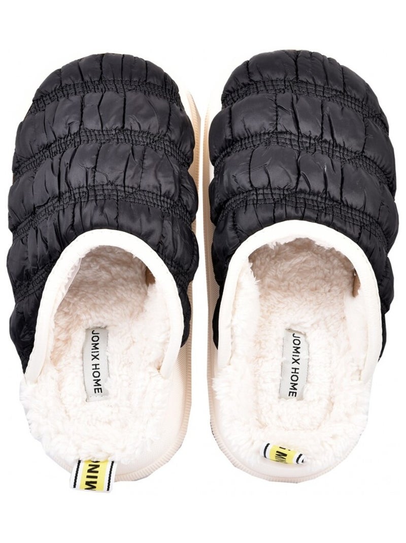 Dames pantoffel cocooning Zwart - Kiabi