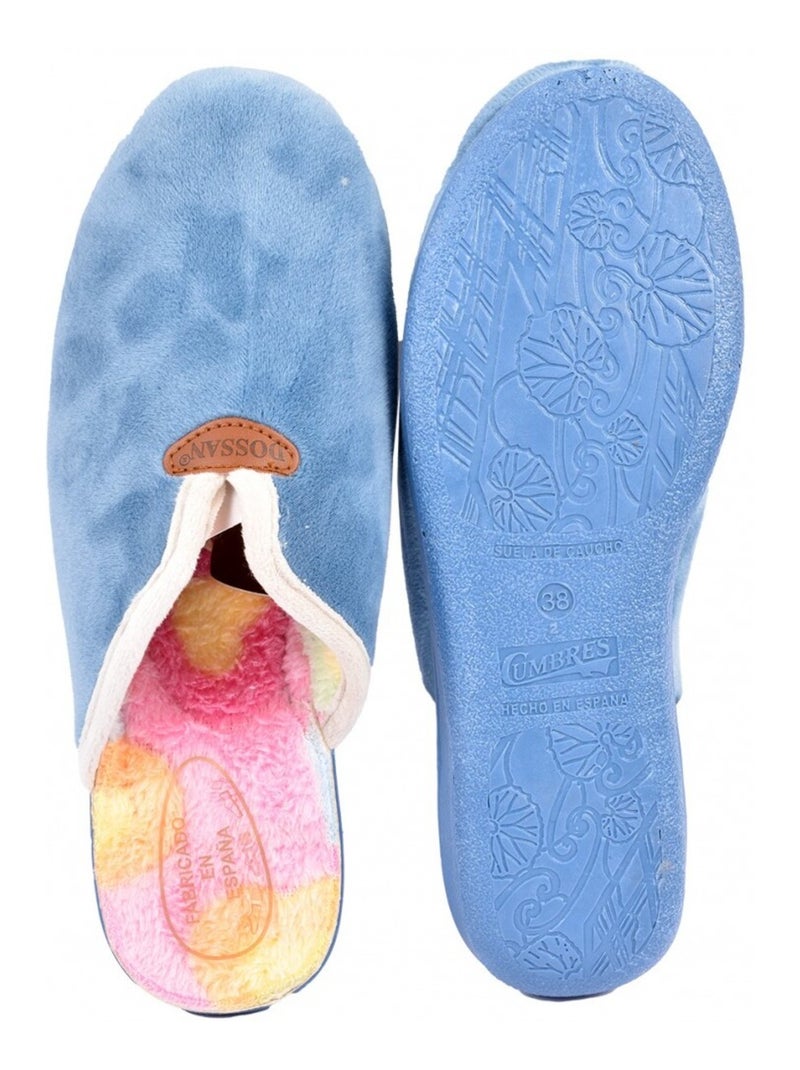 Dames Pantoffel Mule PREMIUM Hemelsblauw - Kiabi