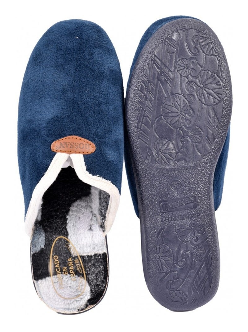 Dames Pantoffel Mule PREMIUM Marineblauw - Kiabi