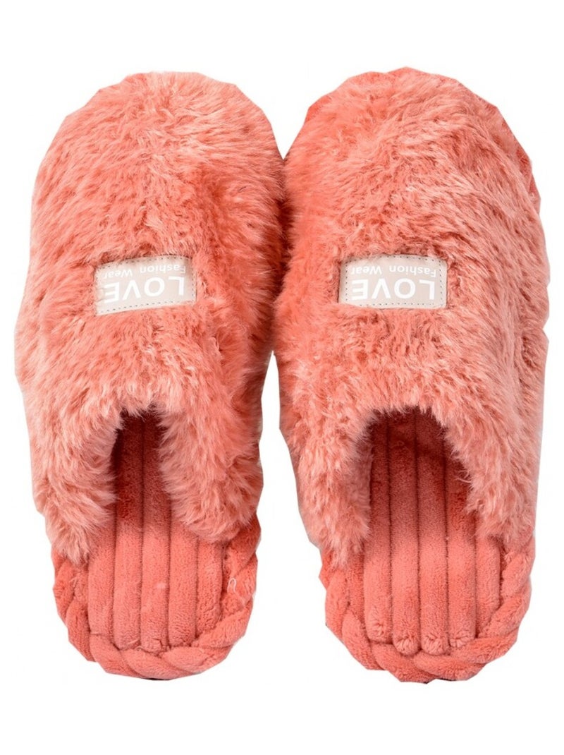 Dames pantoffels COCOONING comfort PREMIUM Mauve roze - Kiabi