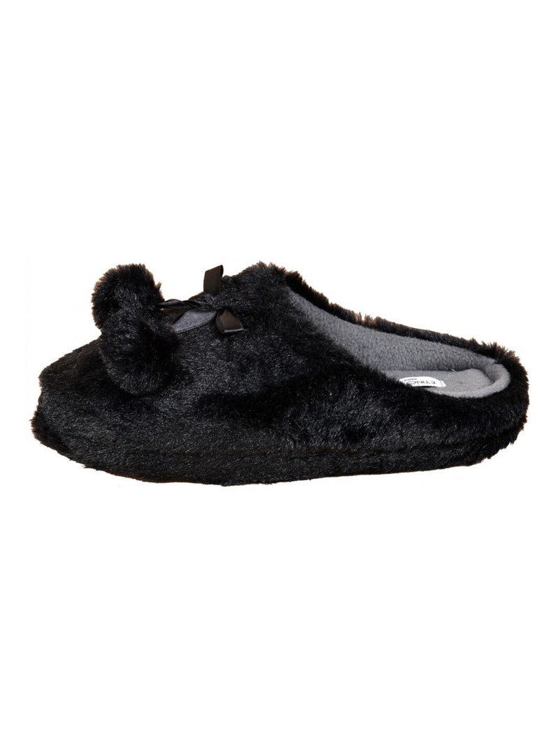 Dames pantoffels comfort en superieure kwaliteit Zwart - Kiabi