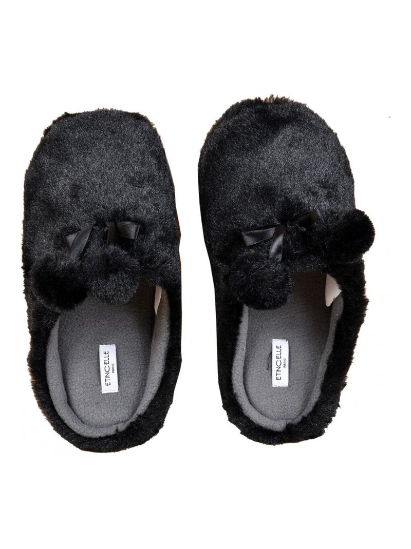 Dames pantoffels comfort en superieure kwaliteit Zwart - Kiabi