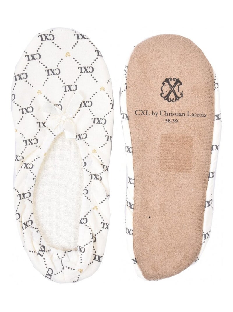 Dames pantoffels CXL BY LACROIX Ecru - Kiabi