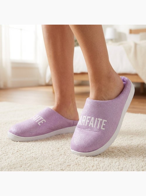 Dames Pantoffels Lurex Glitter - Kiabi Dames Pantoffels Lurex Glitter - Kiabi