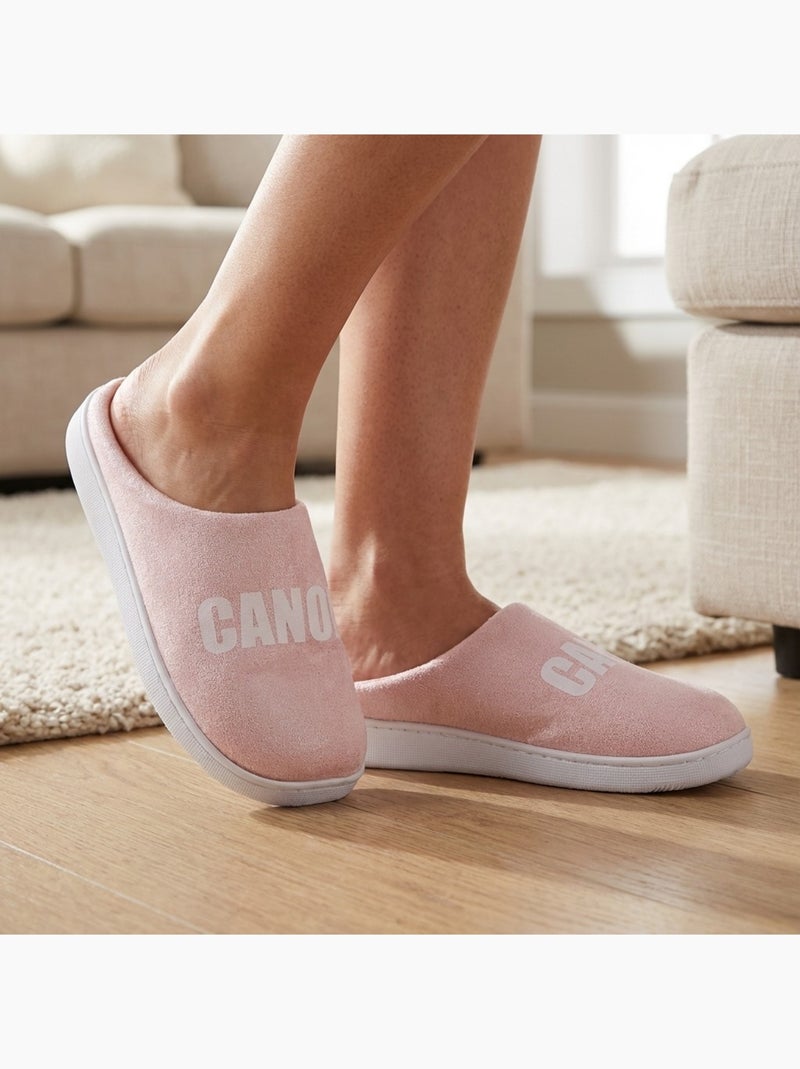 Dames Pantoffels Lurex Glitter Roze - Kiabi
