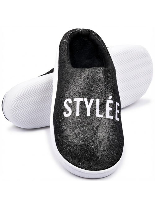 Dames Pantoffels Lurex Glitter - Kiabi Dames Pantoffels Lurex Glitter - Kiabi