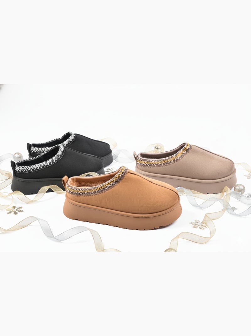 Dames pantoffels mule Scandinavisch design MD9769 Zwart - Kiabi
